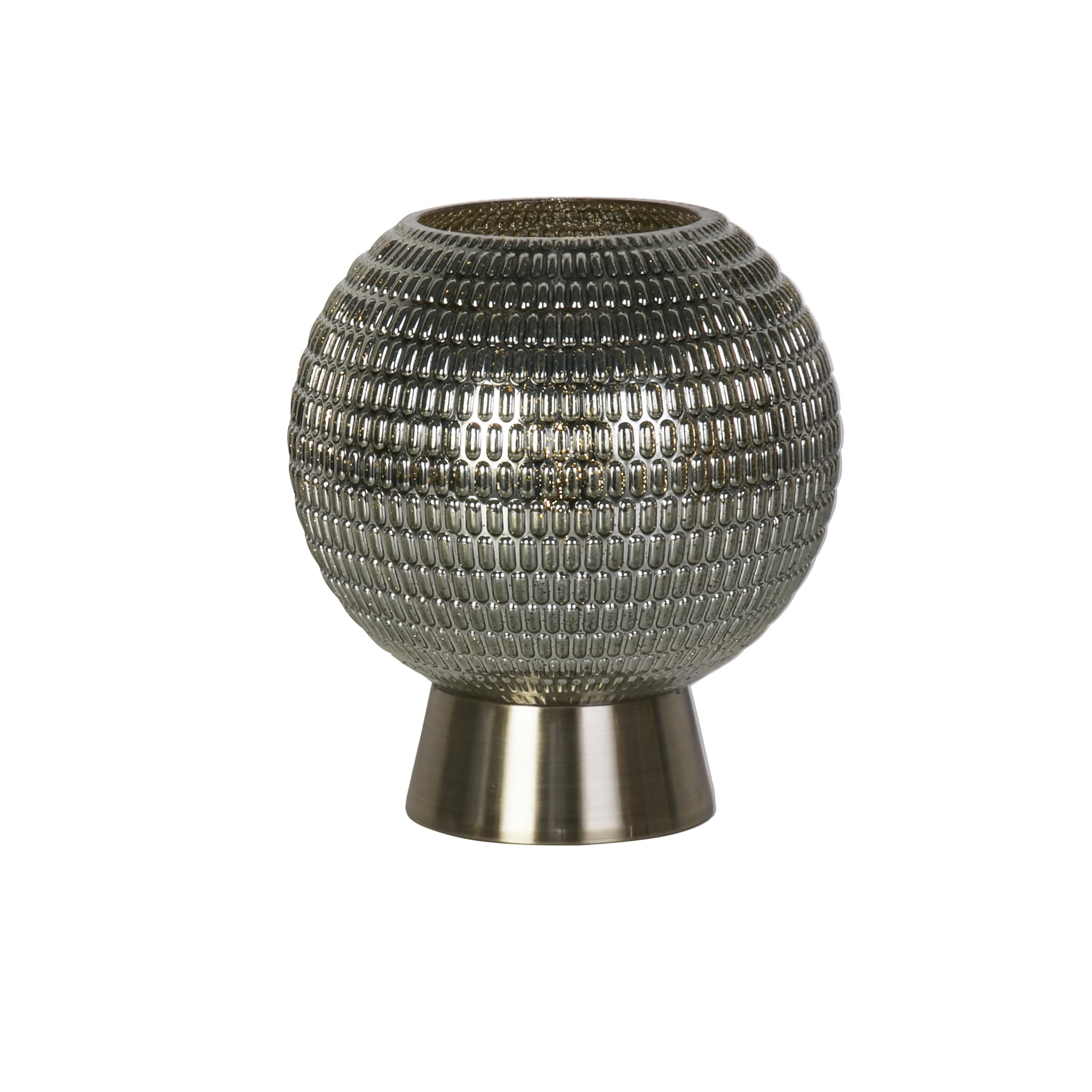 Mila Table Lamp - Brass Metal & Green Glass
