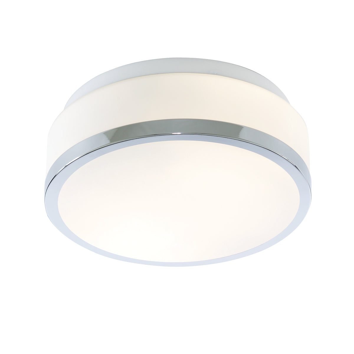 Cheese Flush - White Glass Chrome and White / 230 x 100