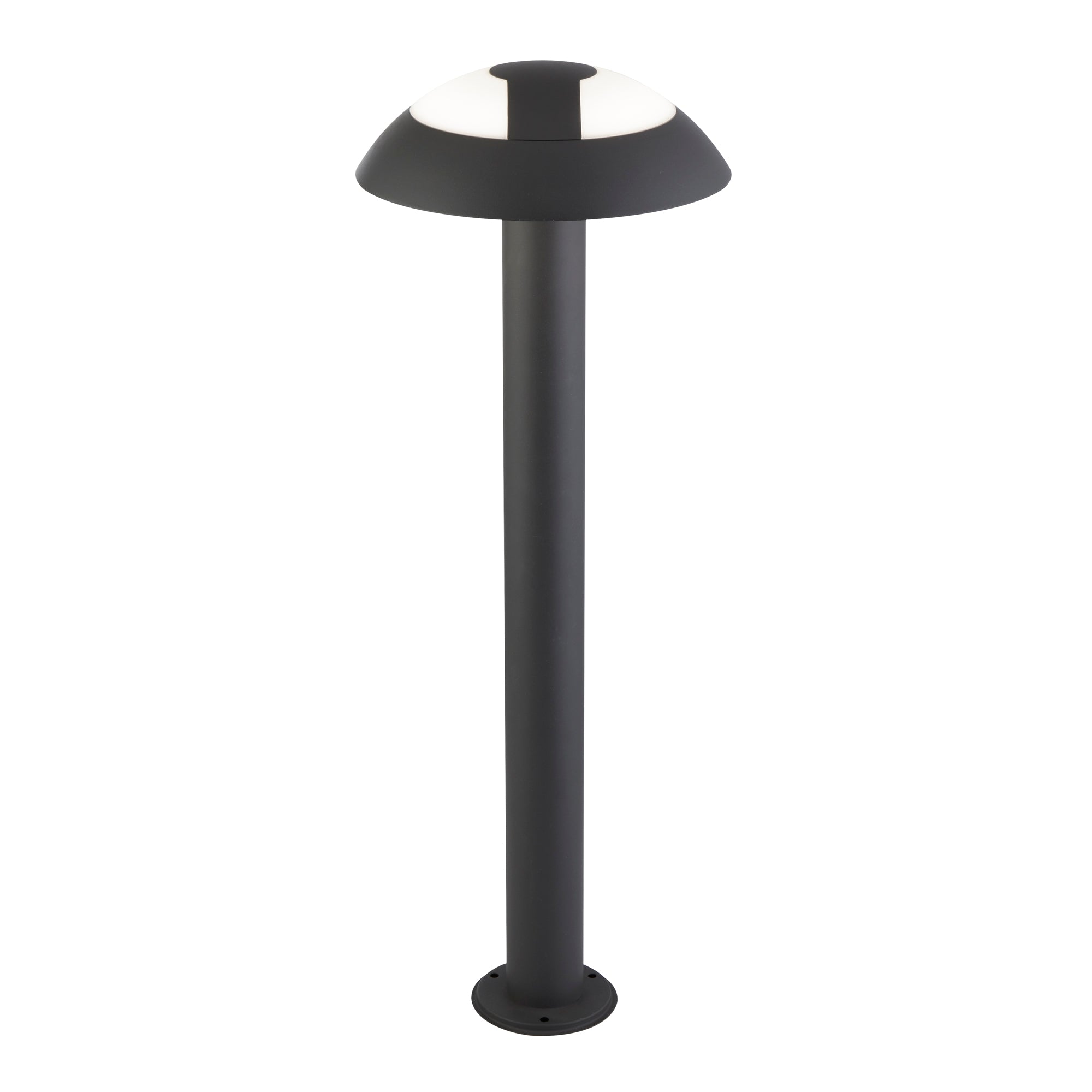 Mushroom Outdoor Post - Dark Grey & Opal Polycarbonate 730mm