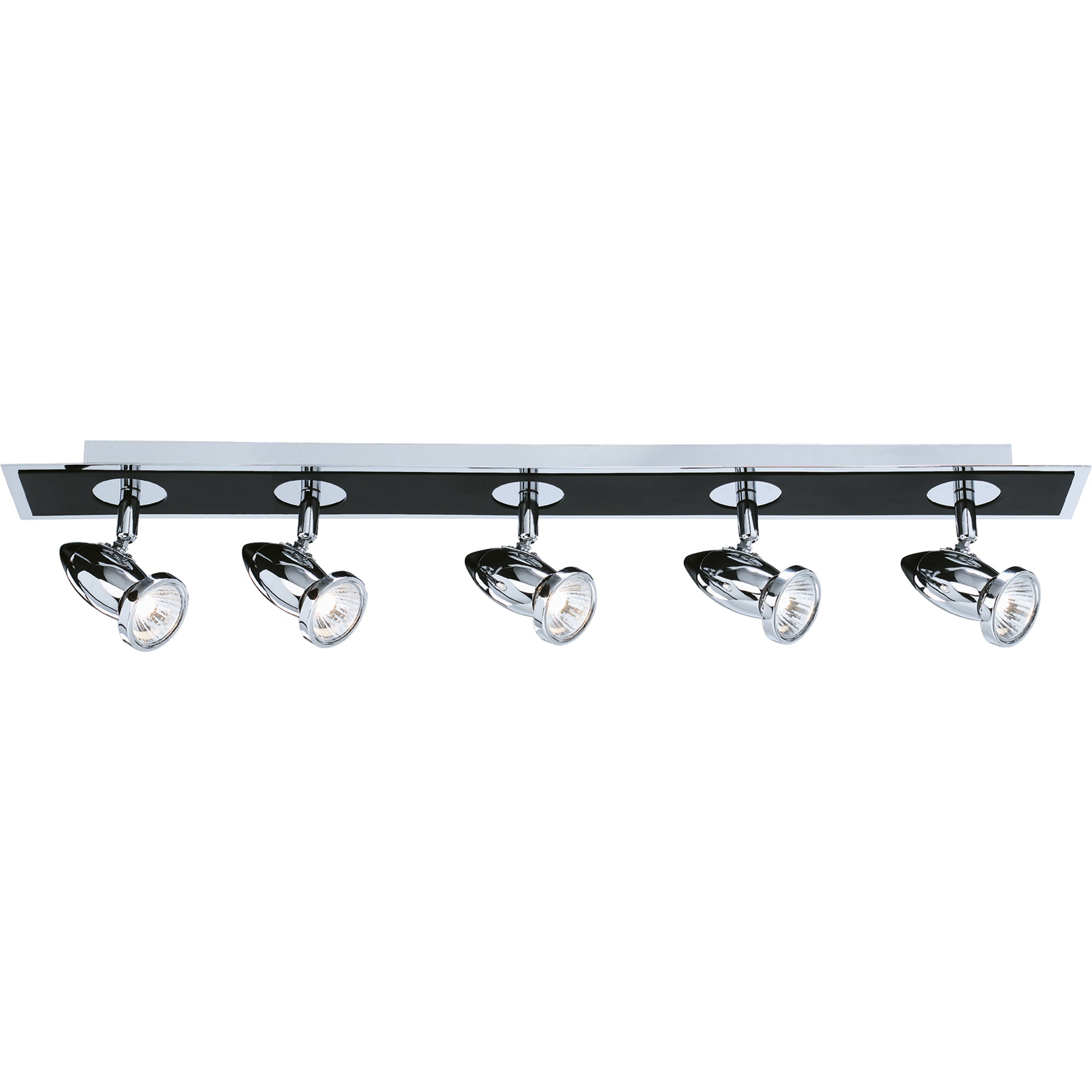 Comet Bar Spotlight - Matt Black & Polished Chrome