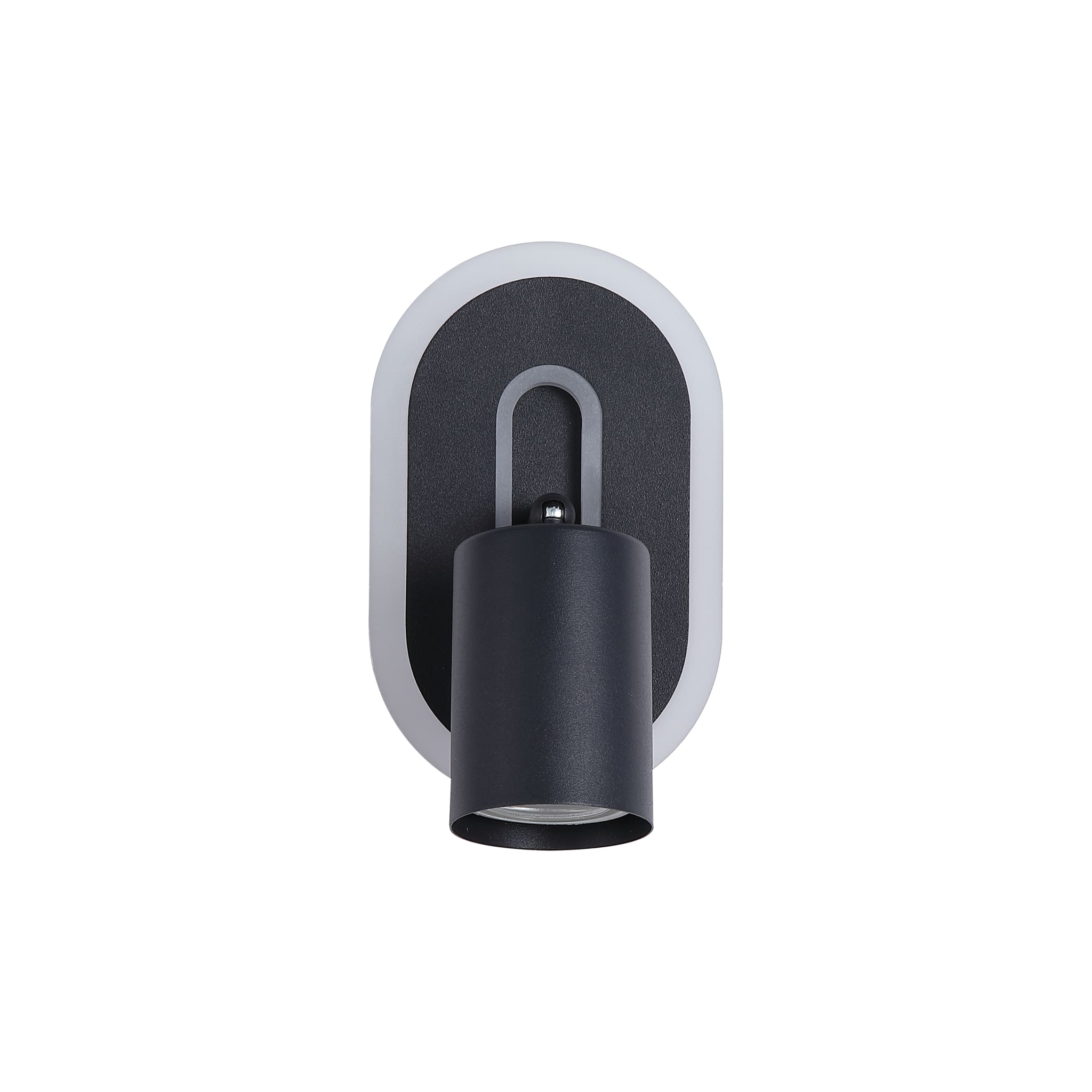 San Diego Wall Light, Matt Black Metal