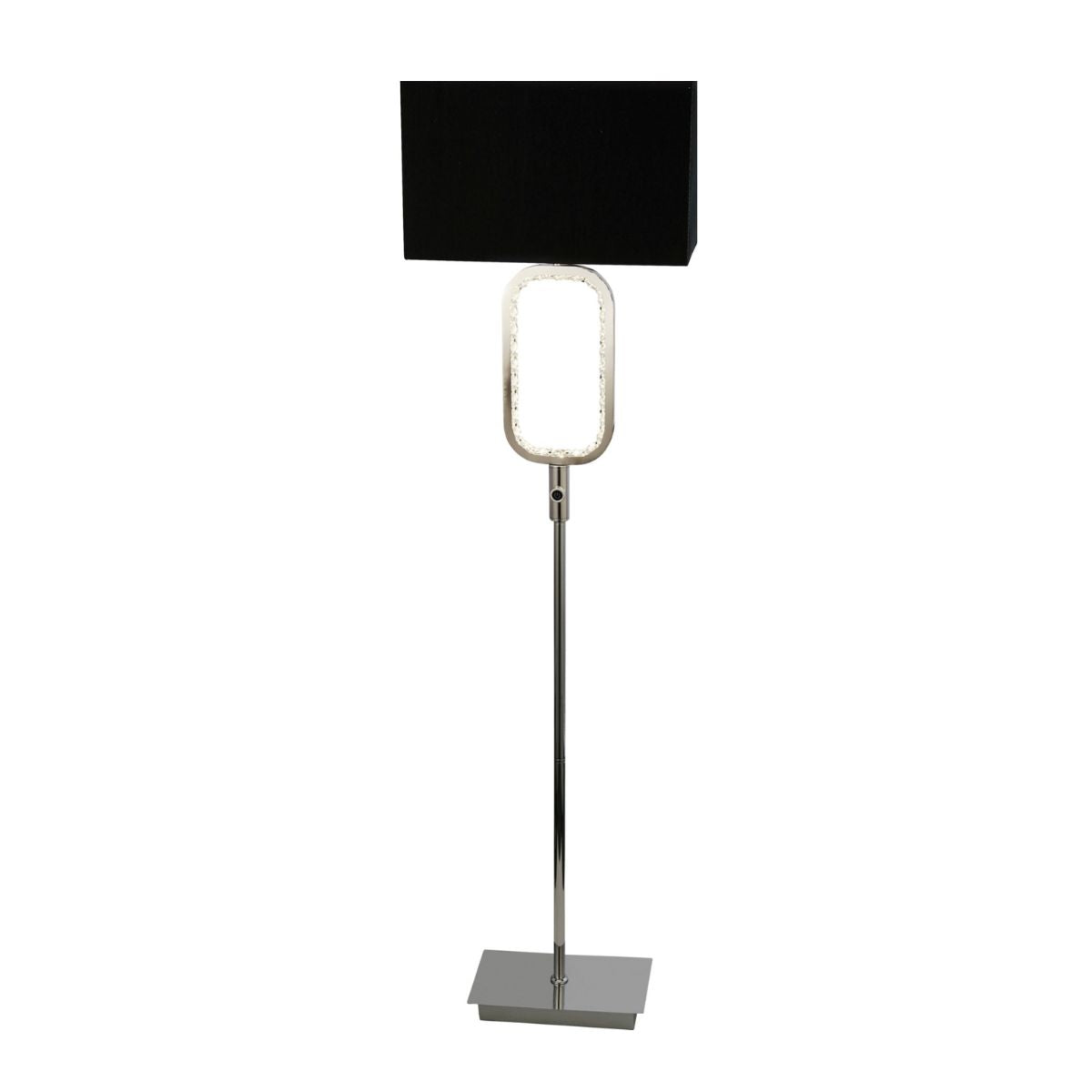 Aura Floor Lamp LED Base -Chrome with Crystal Glass