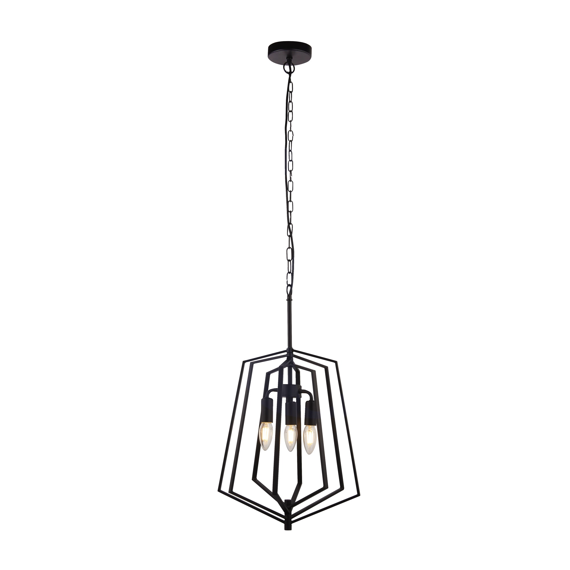Slinky 3 Ceiling Pendant - Black Metal Model 1