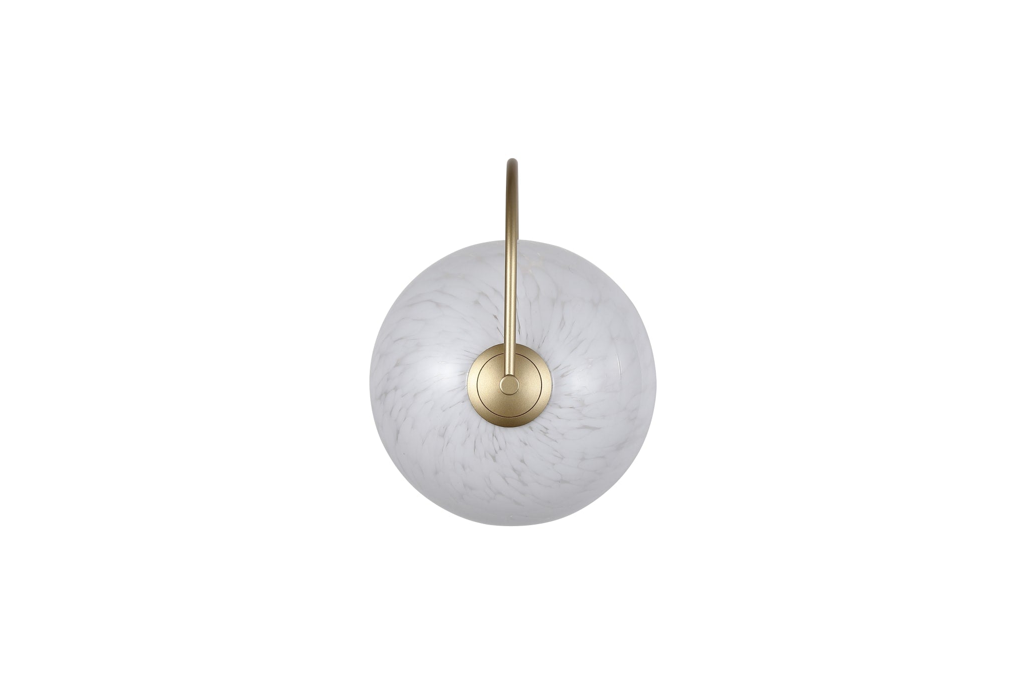 Confetti LED Wall Light, Gold Metal and Confetti Glass