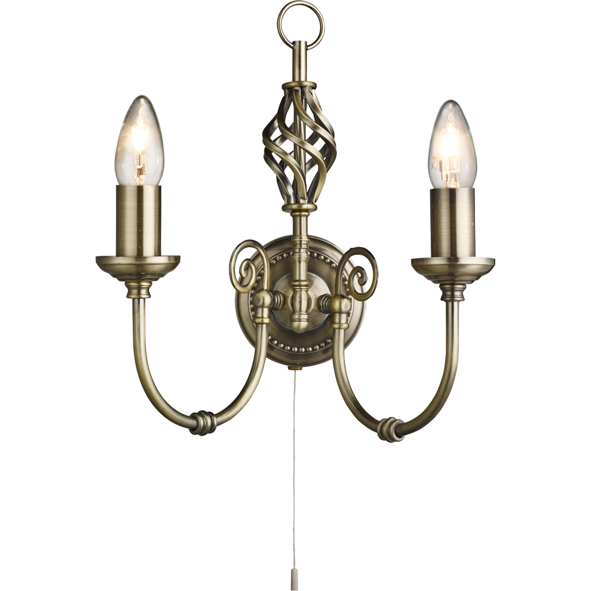 Zanzibar Wall Light - Antique Brass Metal