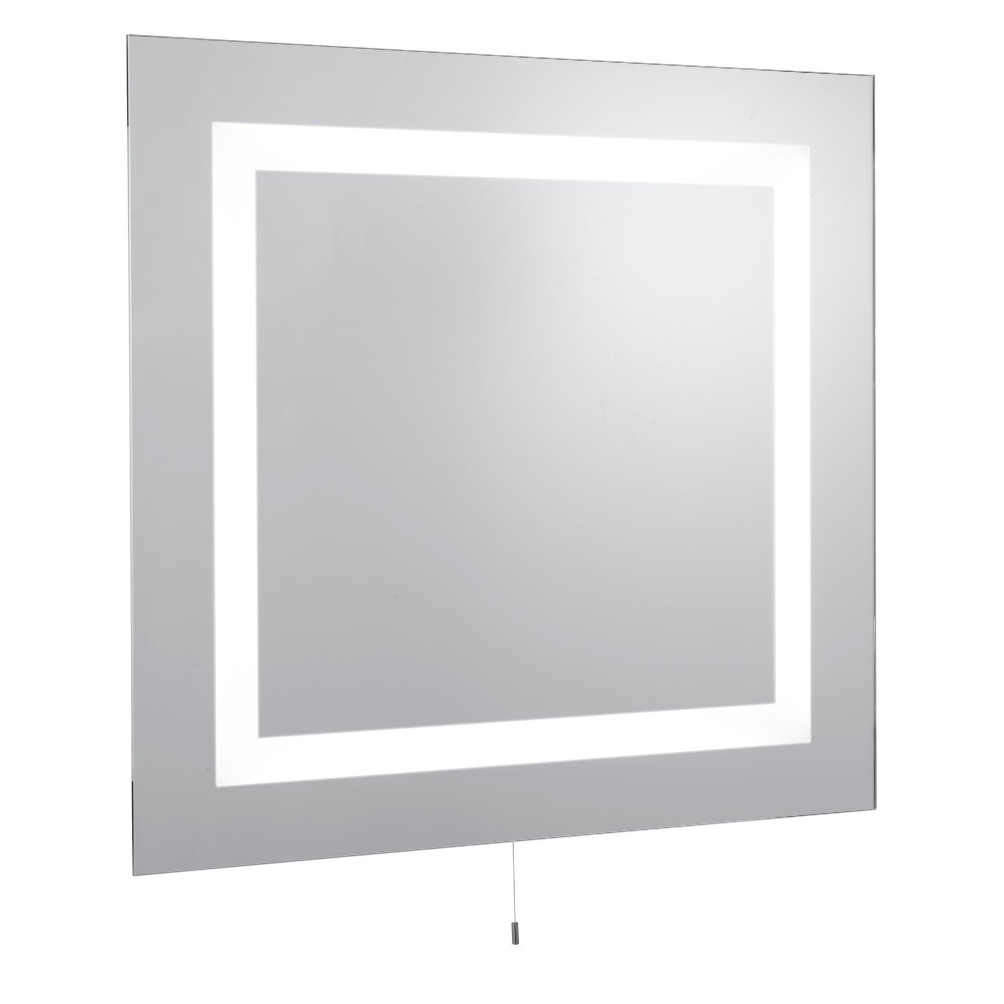 Bathroom LED Rectangular Mirror - Mirrored Glass, IP44