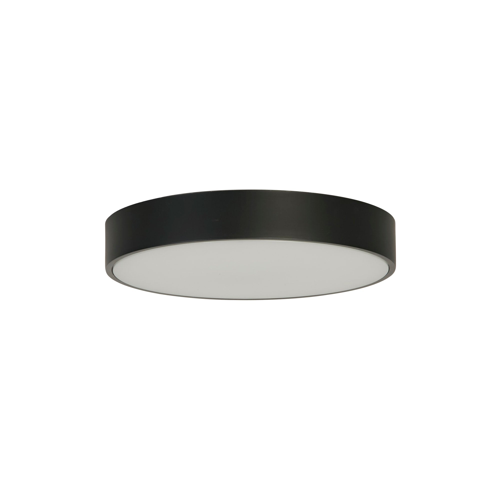 Palma LED Flush, Black Polycarbonate with White Diffuser