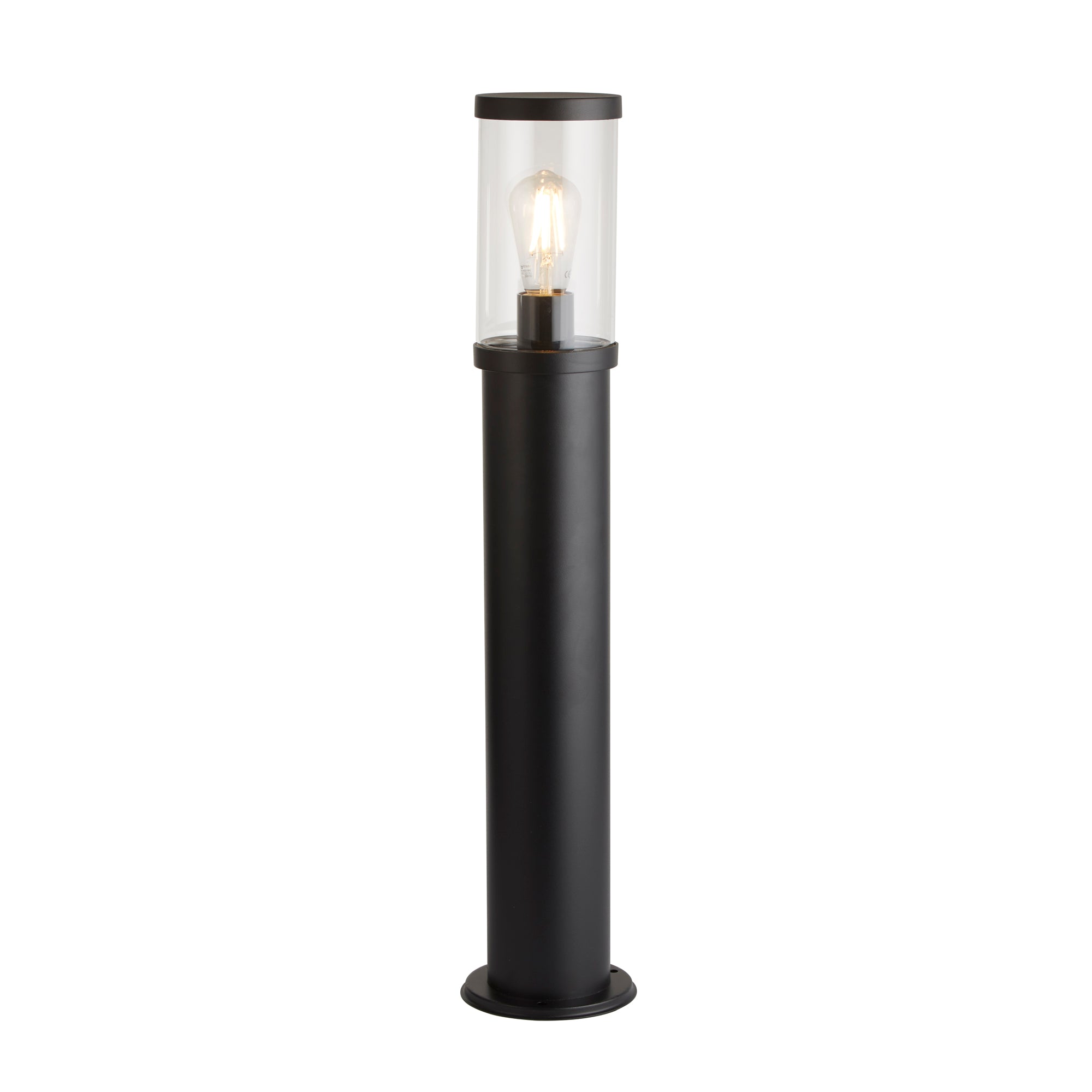 Bakerloo Outdoor Post - Black Metal & Polycarbonate Black