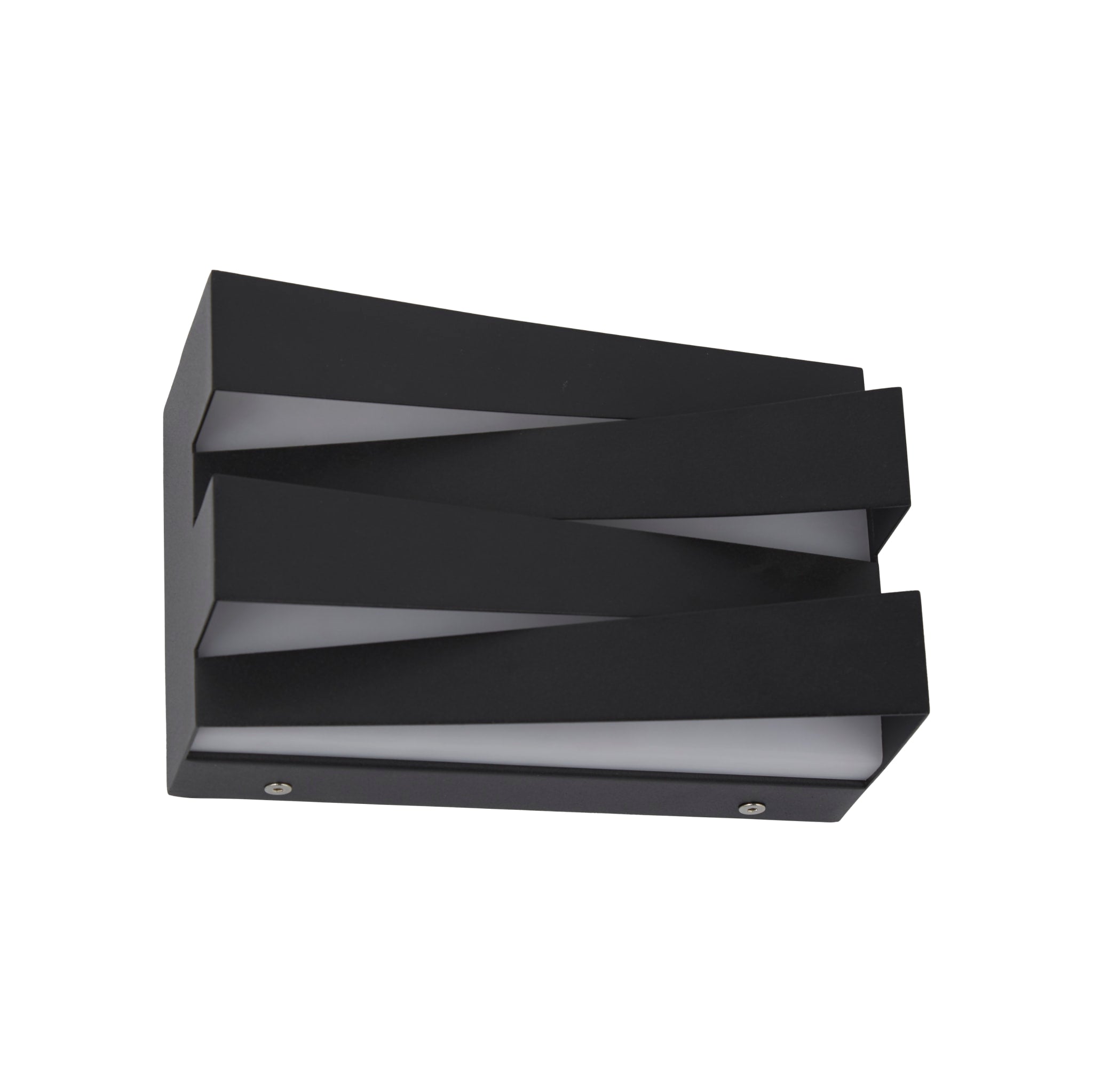 Section LED Wall Light, Sand Black Metal