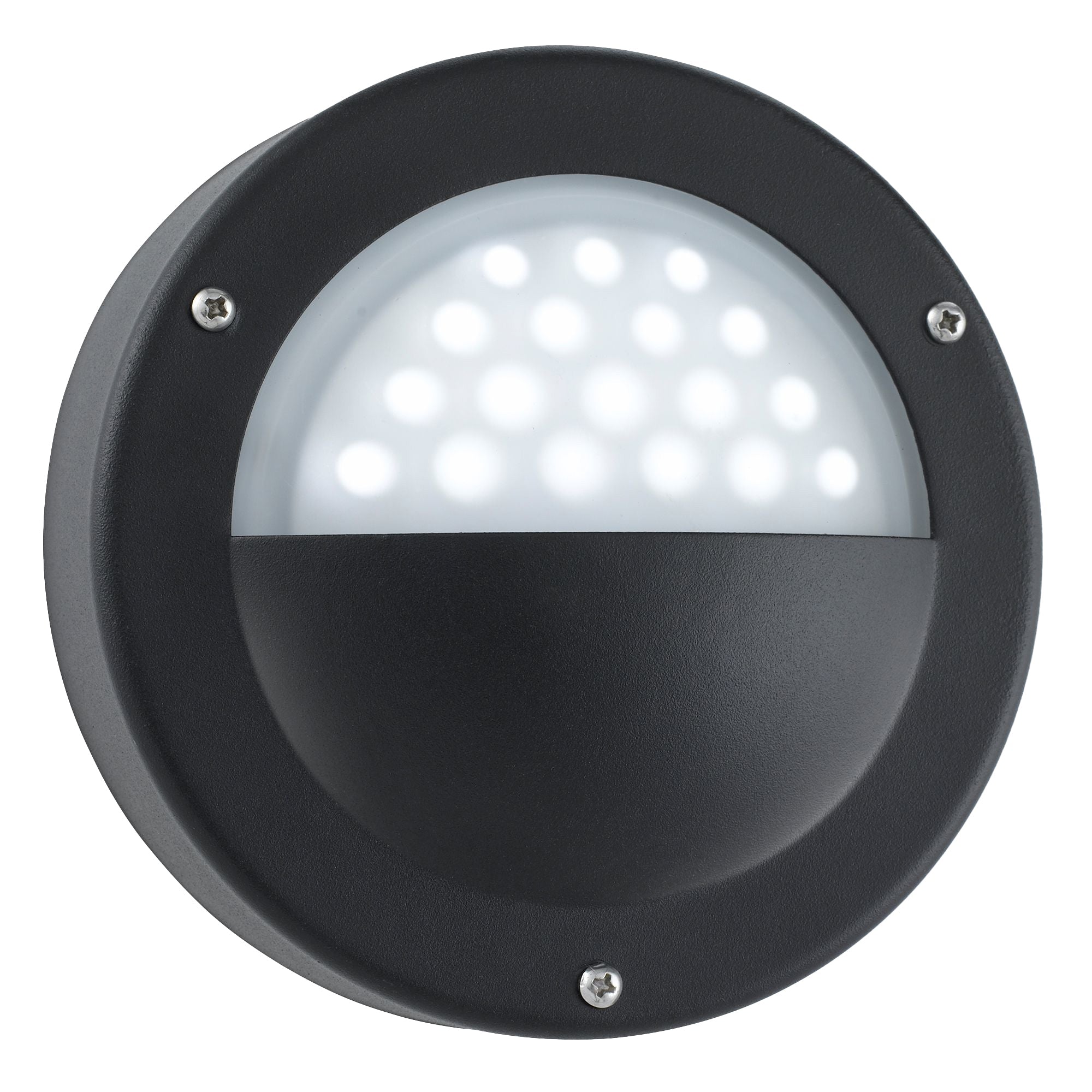 Bangor LED Outdoor Flush - Black & Polycarbonate, IP44