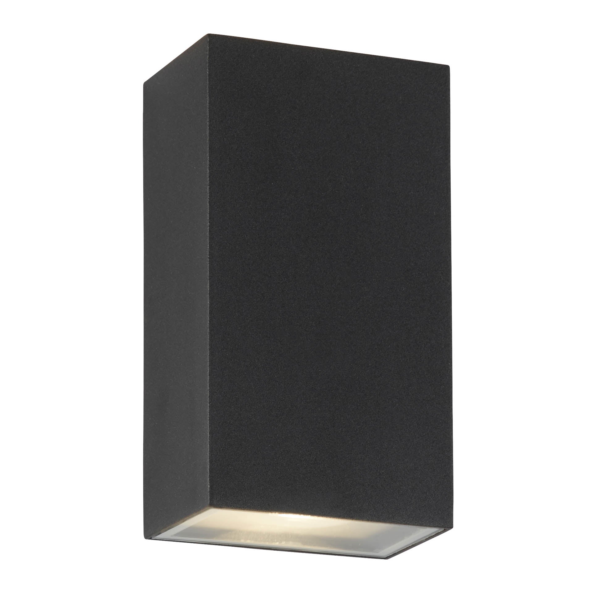 Stirling Outdoor Wall Light - Black Metal & Glass