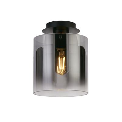 Sweden 1Lt Flush - Matt Black & Smoked Glass