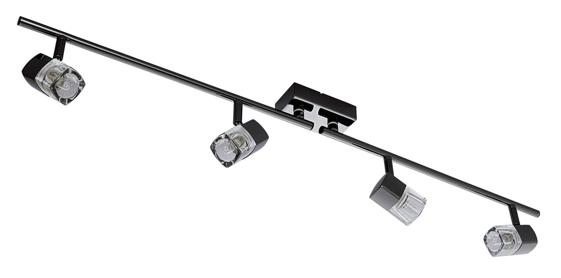 Blocs Split Bar Spotlight - Chrome & Clear Glass