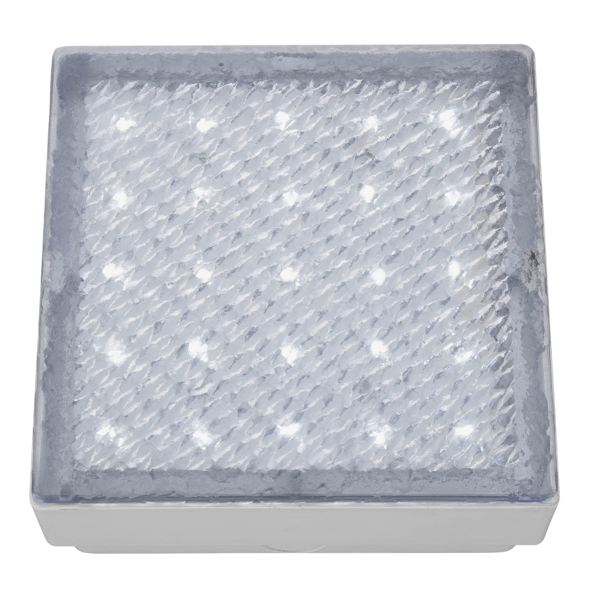 Walkover Outdoor Recessed - White Metal & Polycarbonate Clear and White (76 x 76)