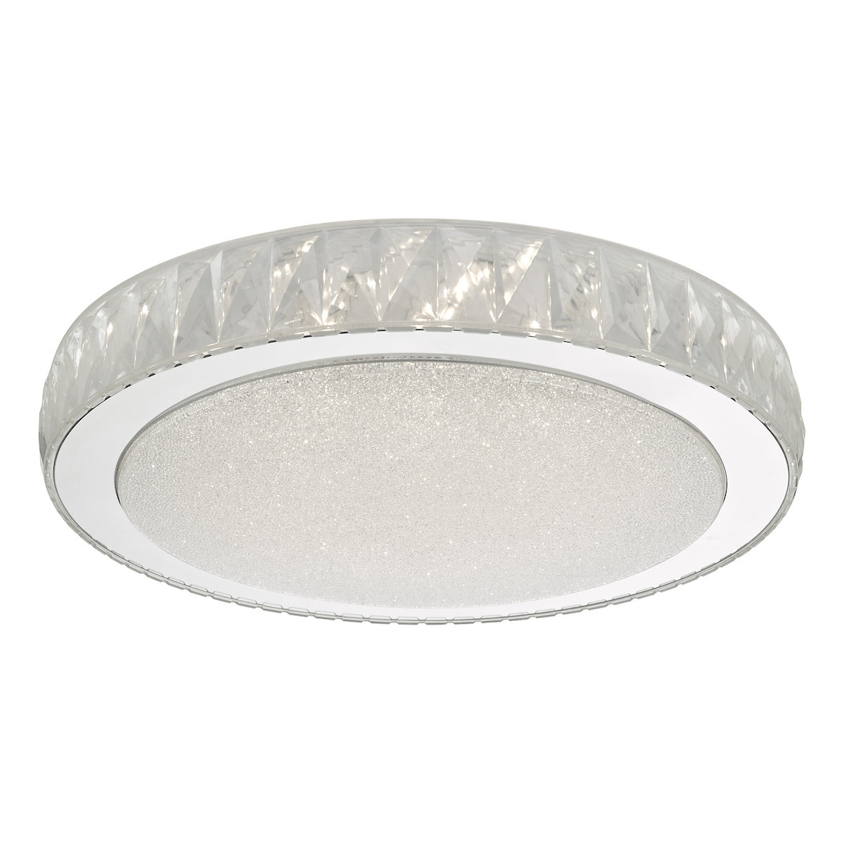 AKELIA FLUSH LRG ACRYLIC STAINLESS STEEL LED