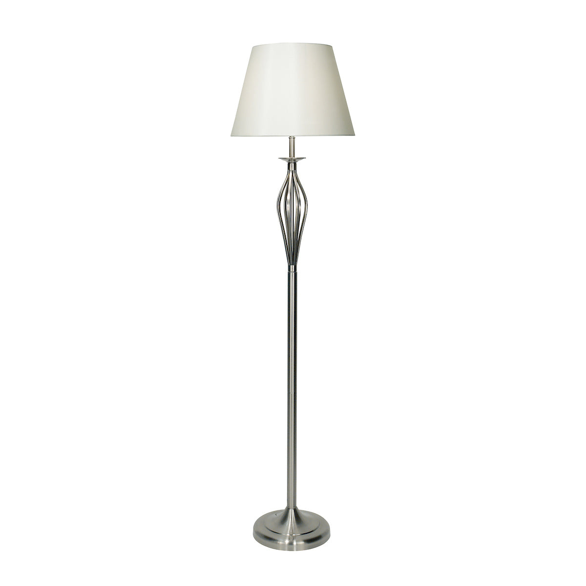 BYBLISS (SOLD AS 2 PACK) FLOOR LAMP SAT CHR CW SHA