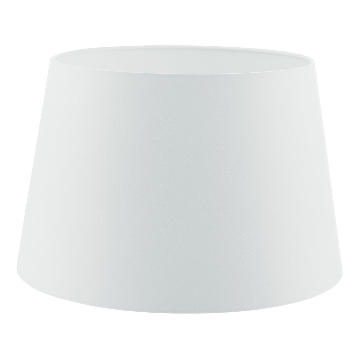 CEZANNE FAUX SILK DRUM SHADE 45CM WHITE