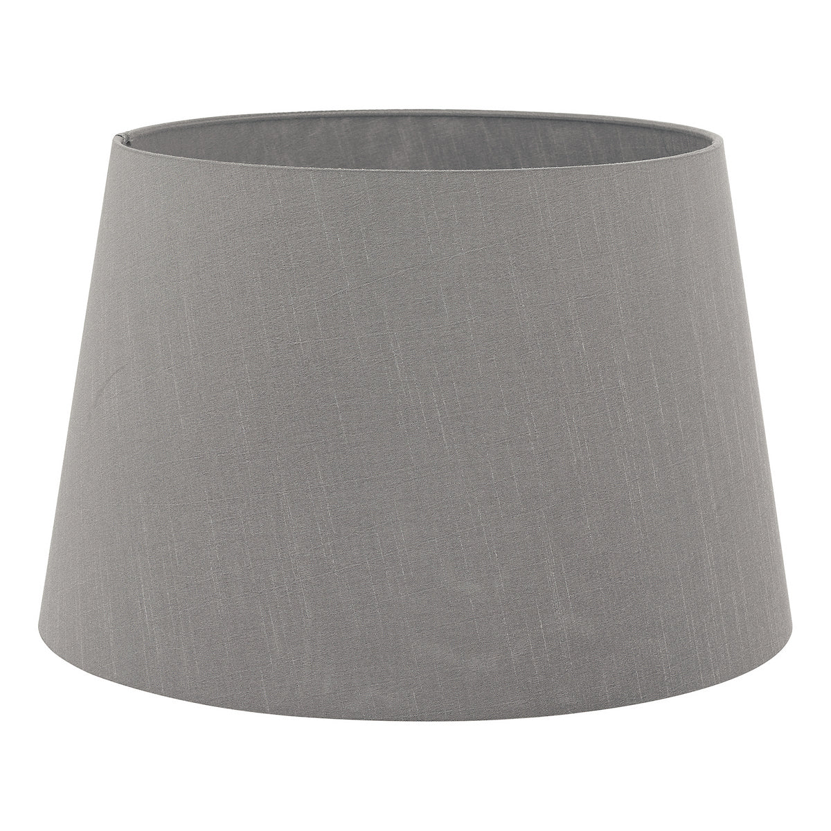 CEZANNE FAUX SILK DRUM SHADE 45CM SLATE GREY