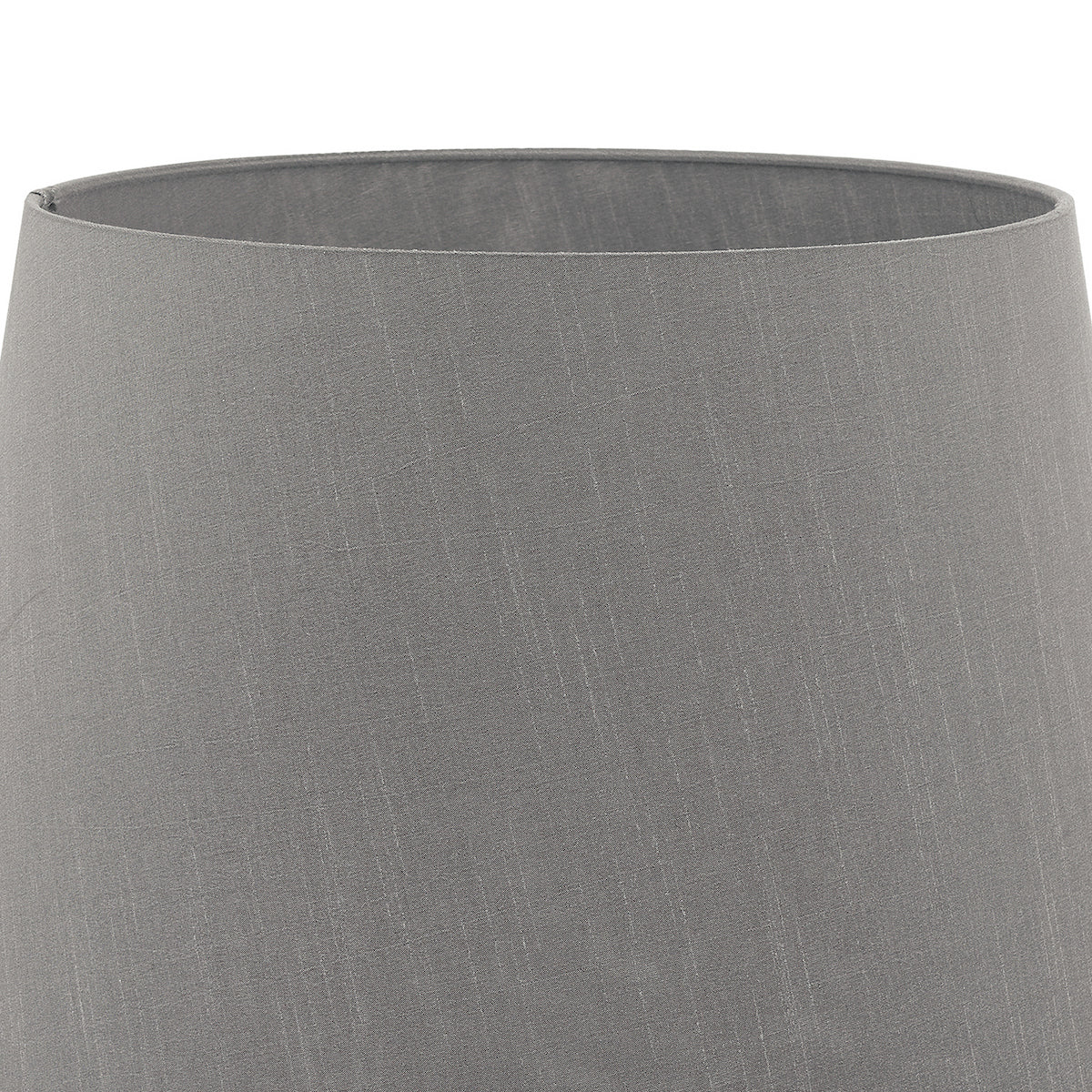 CEZANNE FAUX SILK DRUM SHADE 45CM SLATE GREY