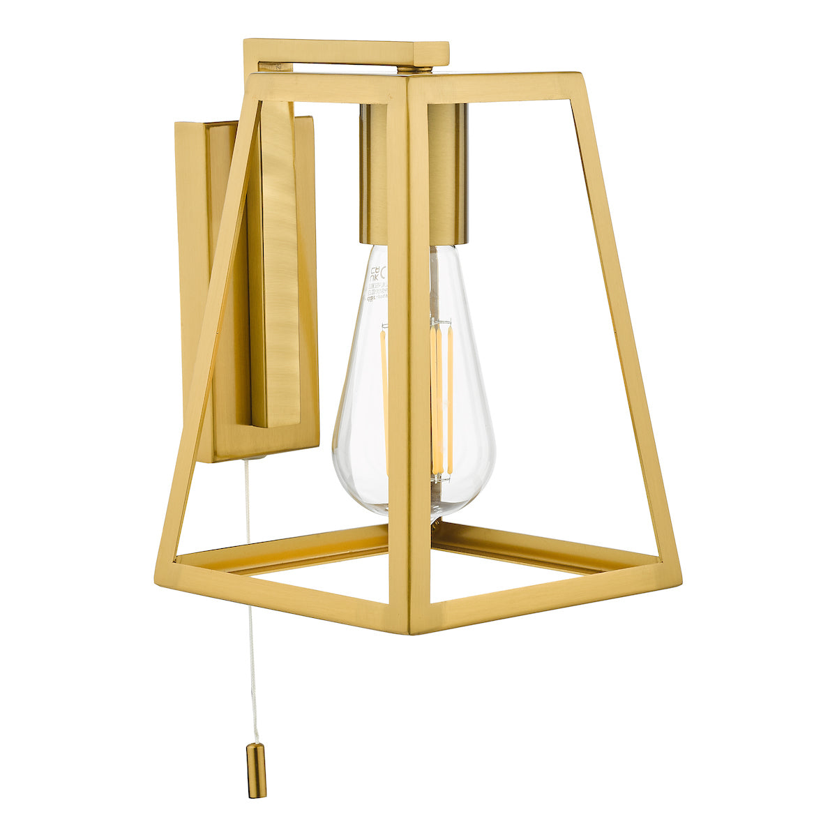 CLAUDIA 1LT WALL LIGHT NATURAL BRASS