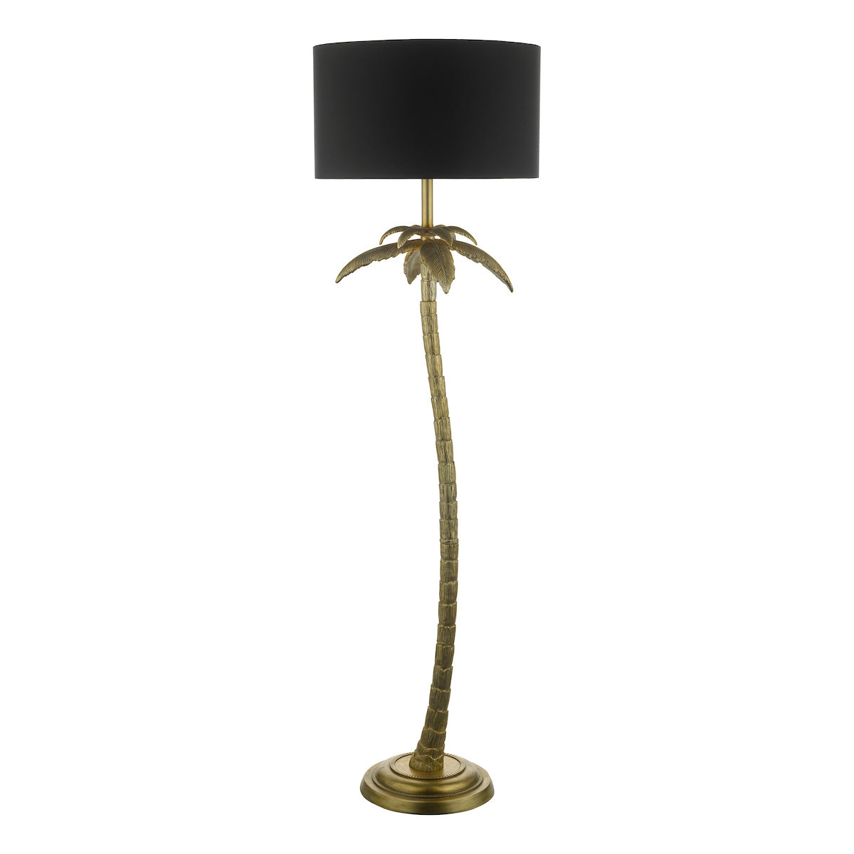 COCO FLOOR LAMP ANTIQUE GOLD CW SHADE