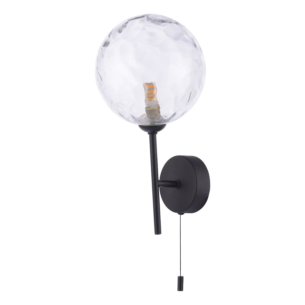 COHEN 1LT W/LT MATT BLACK CW CLEAR GLS 150MM