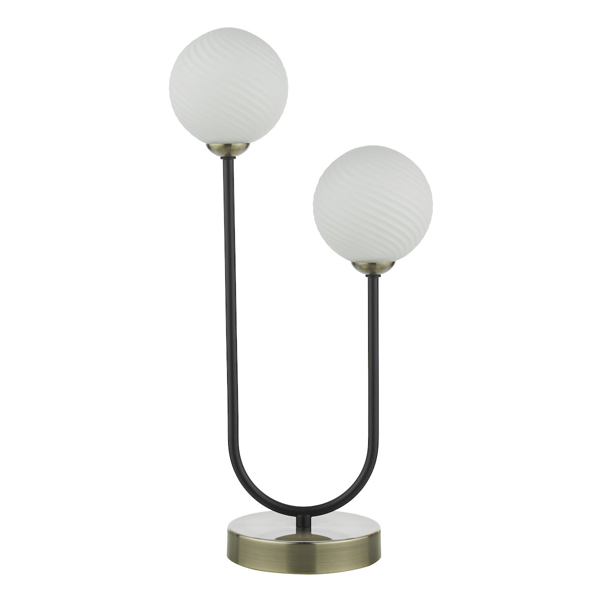 DUO 2LT TABLE LAMP ANT BRA
