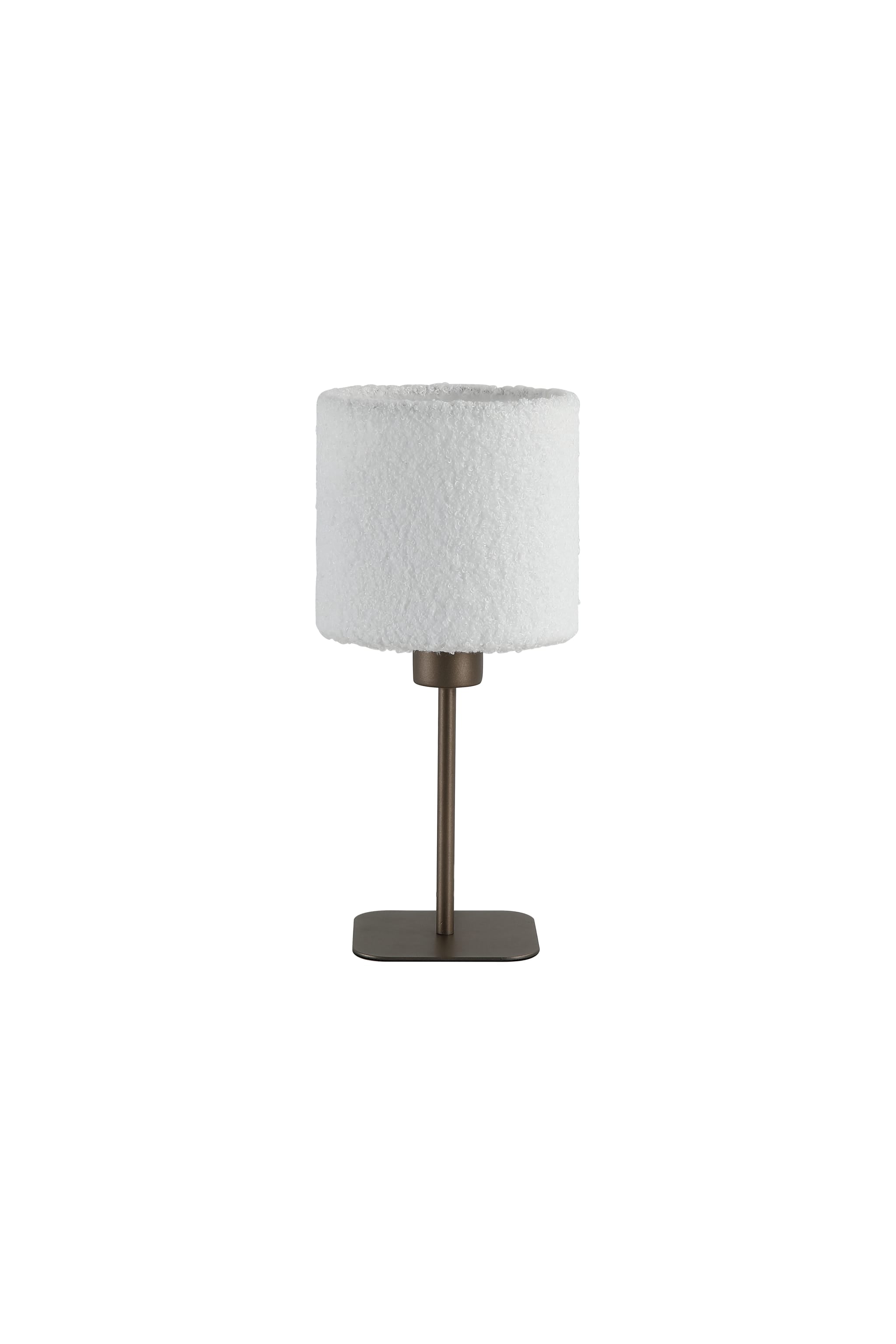 Chelsea 1Lt Table Lamp, Latte Metal with Plush Shade