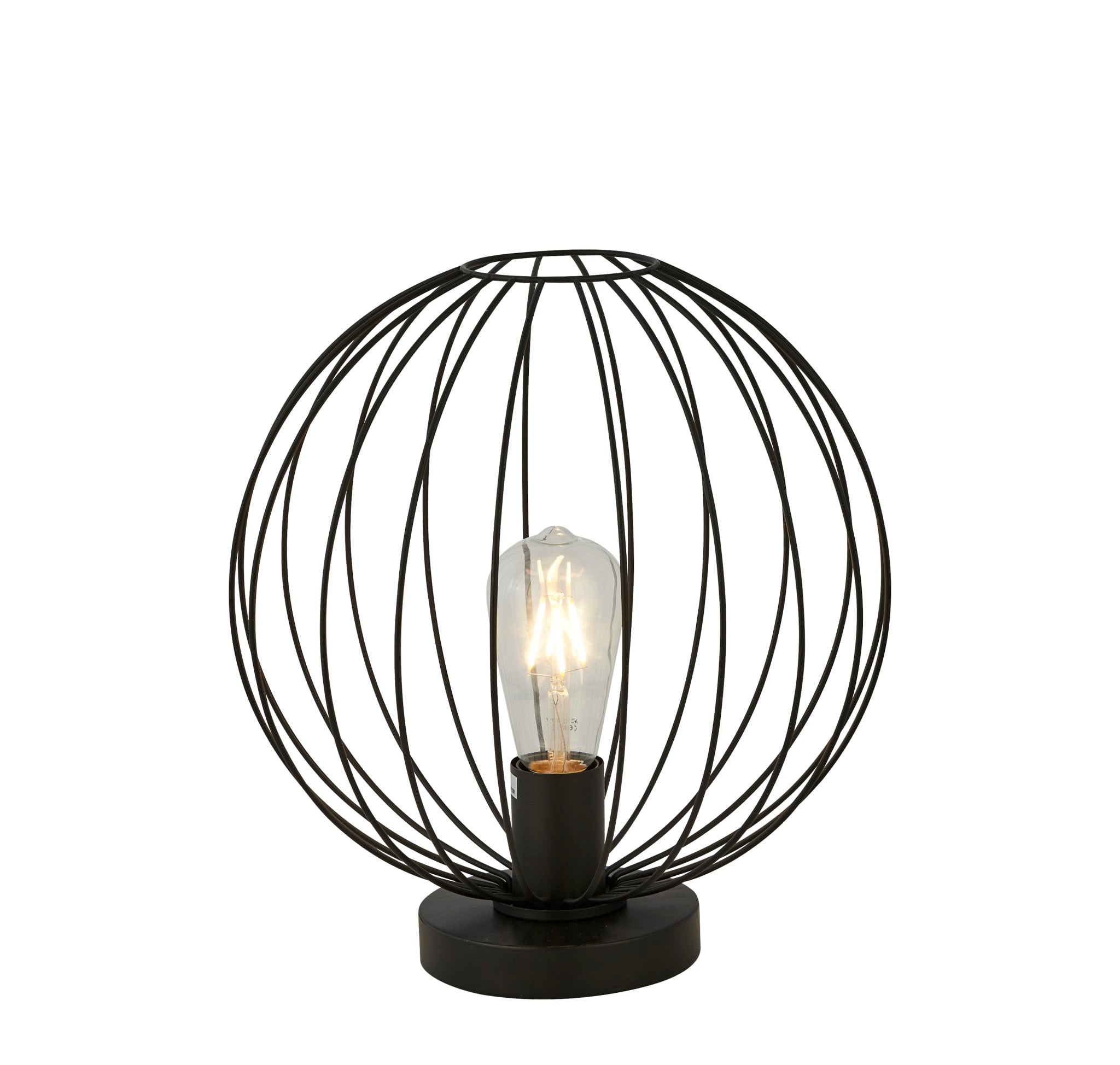 Rondo Table Lamp - Black Metal