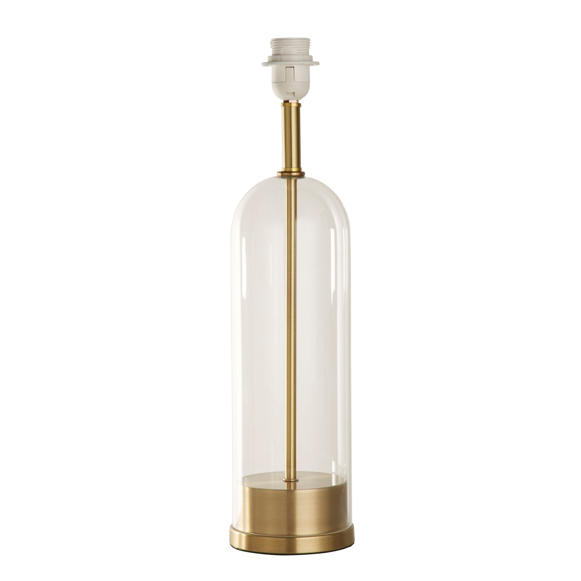 Base Only - Oxford Table Lamp - Brass Metal & Glass Gold Brass
