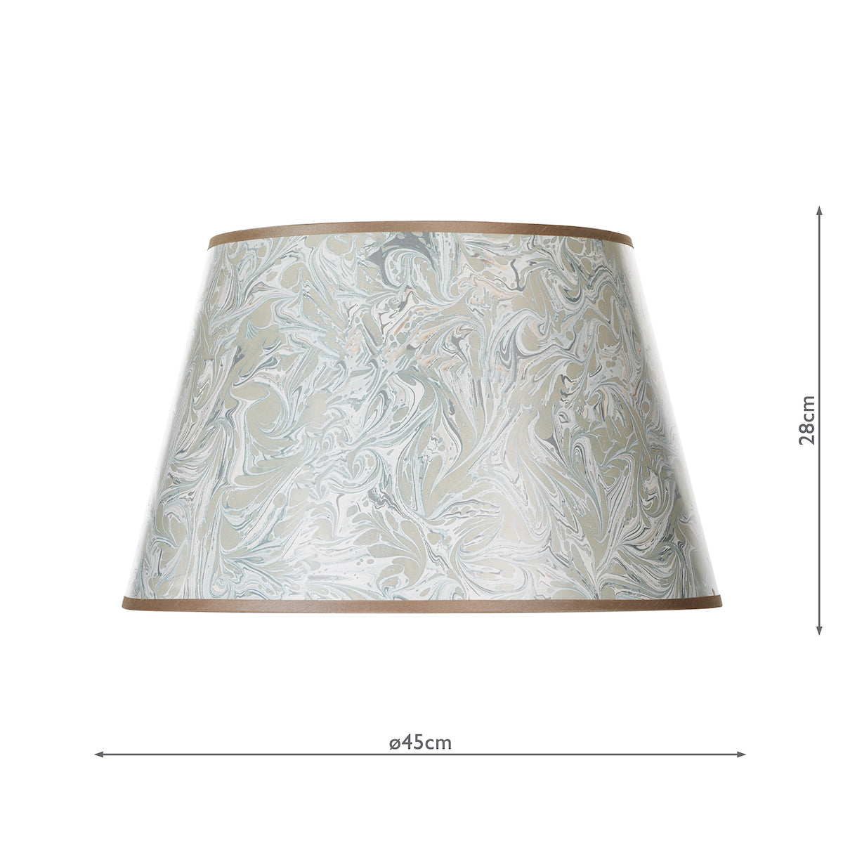 FRIDA SHADE 17 INCH NEUTRAL MARBLE 45CM