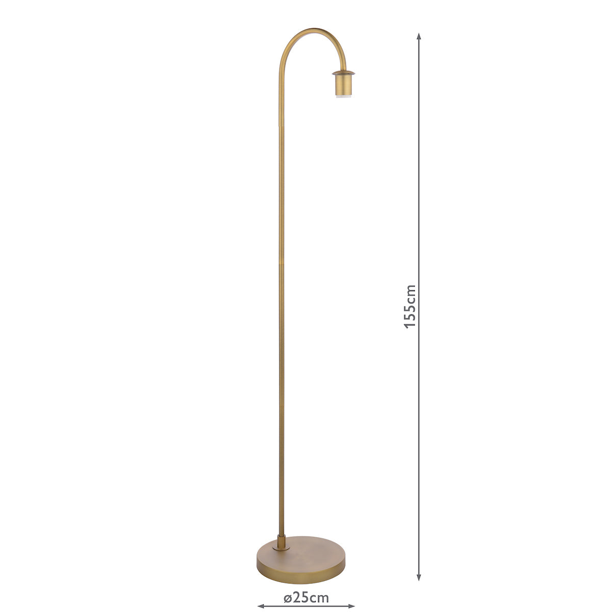 IDRA 1LT FLOOR LAMP BRONZE FRAME ONLY
