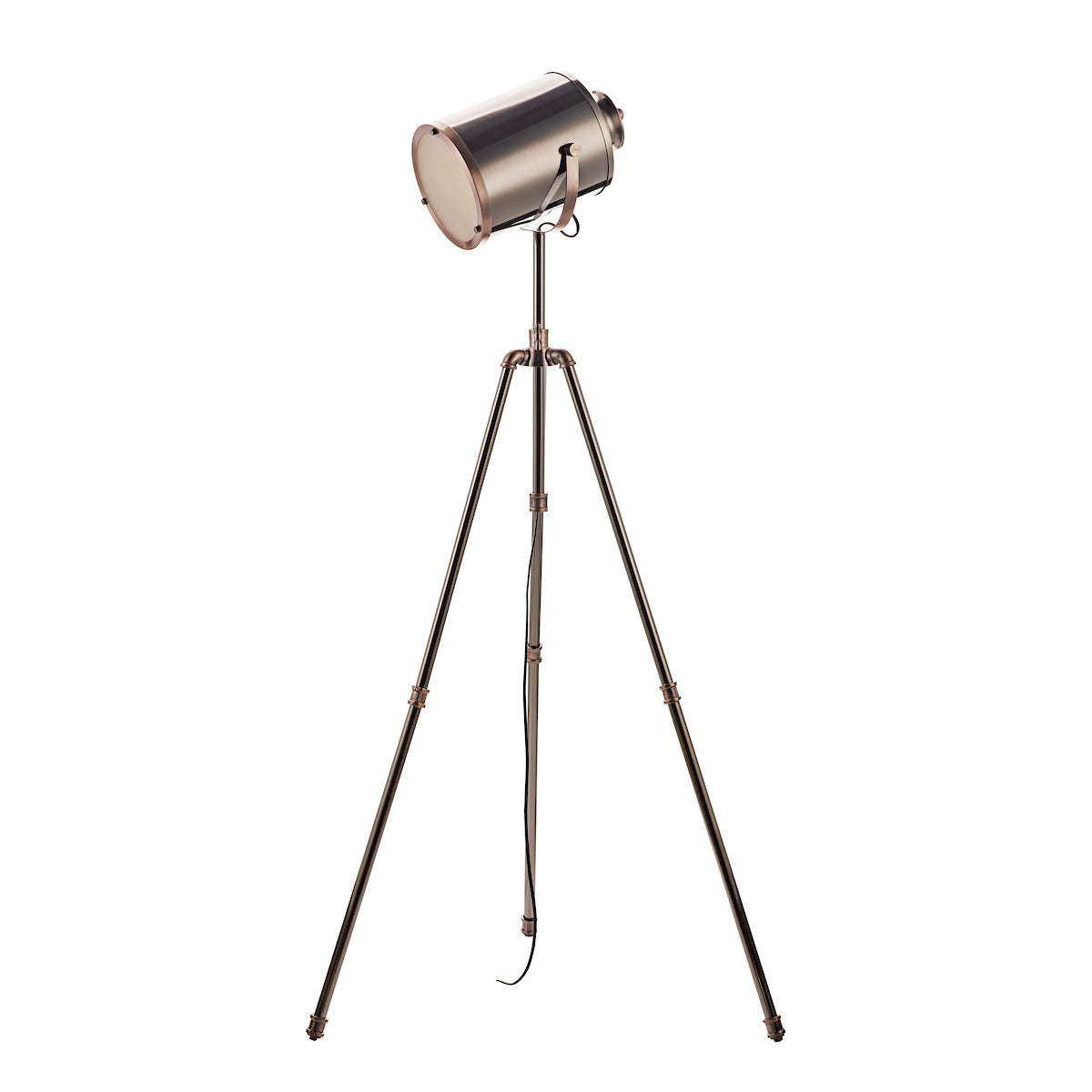 JAKE FLOOR TASK LAMP ANT SILVER AND COPPER