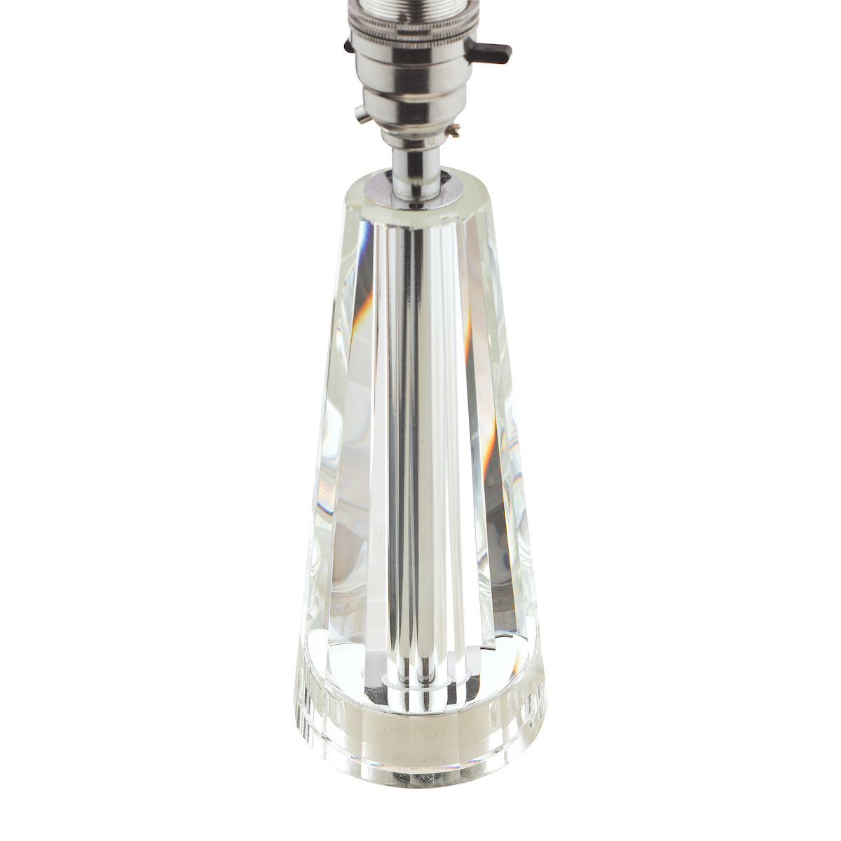 Laura Ashley Blake Small Table Lamp Crystal Polished Chrome Base Only