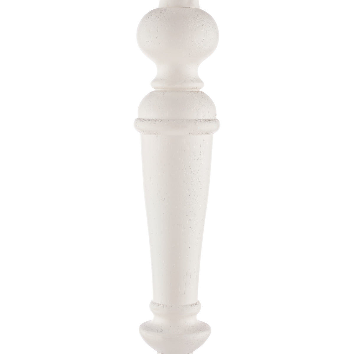Laura Ashley Tate Wooden Floor Lamp Distressed Off White Base Only