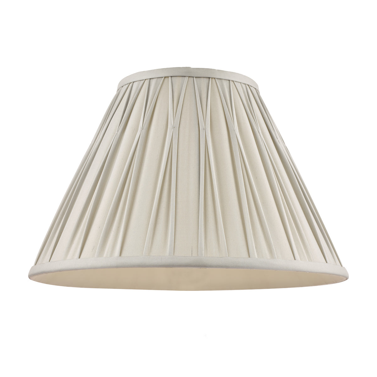 Laura Ashley Fenn Silk Empire Drum Shade Silver 30cm/12 inch