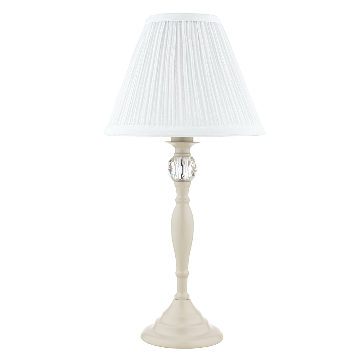 Laura Ashley Ellis Table Lamp Cream With Ivory Shade