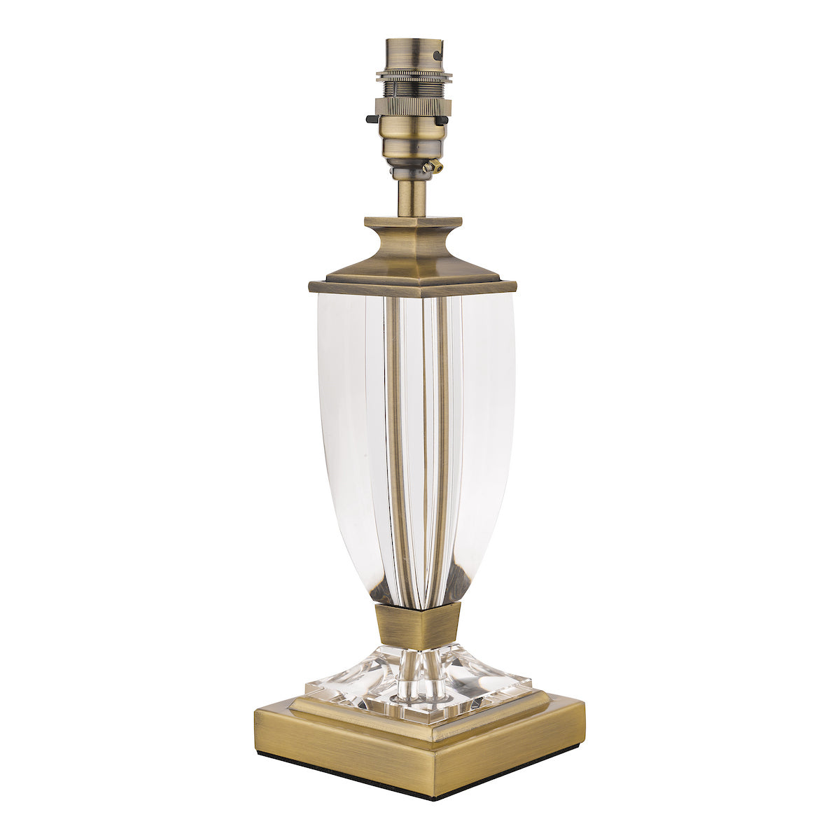 Laura Ashley Carson Small Table Lamp Antique Brass & Crystal Base Only
