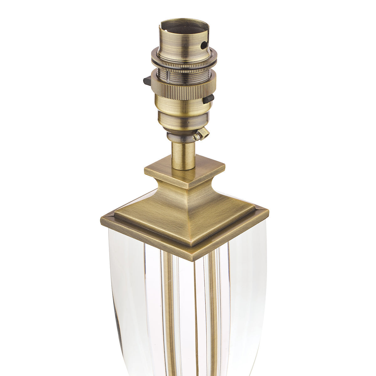 Laura Ashley Carson Small Table Lamp Antique Brass & Crystal Base Only