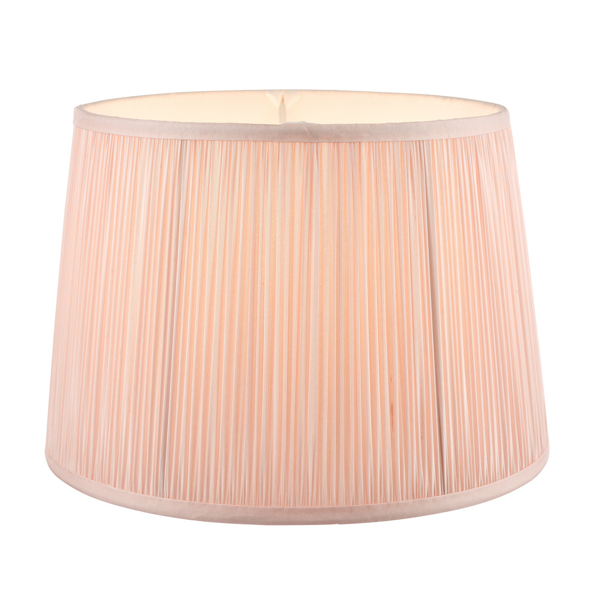Laura Ashley Hemsley Pleated Silk Empire Drum Shade Pink 20cm/8 inch
