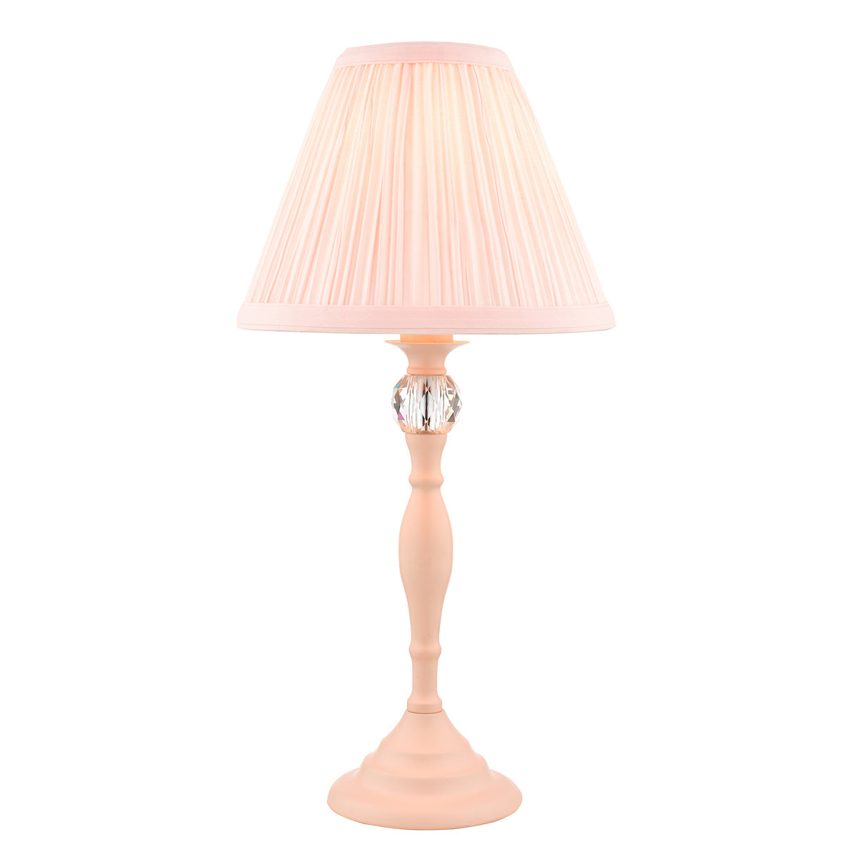 Laura Ashley Ellis Table Lamp Pink With Blush Shade