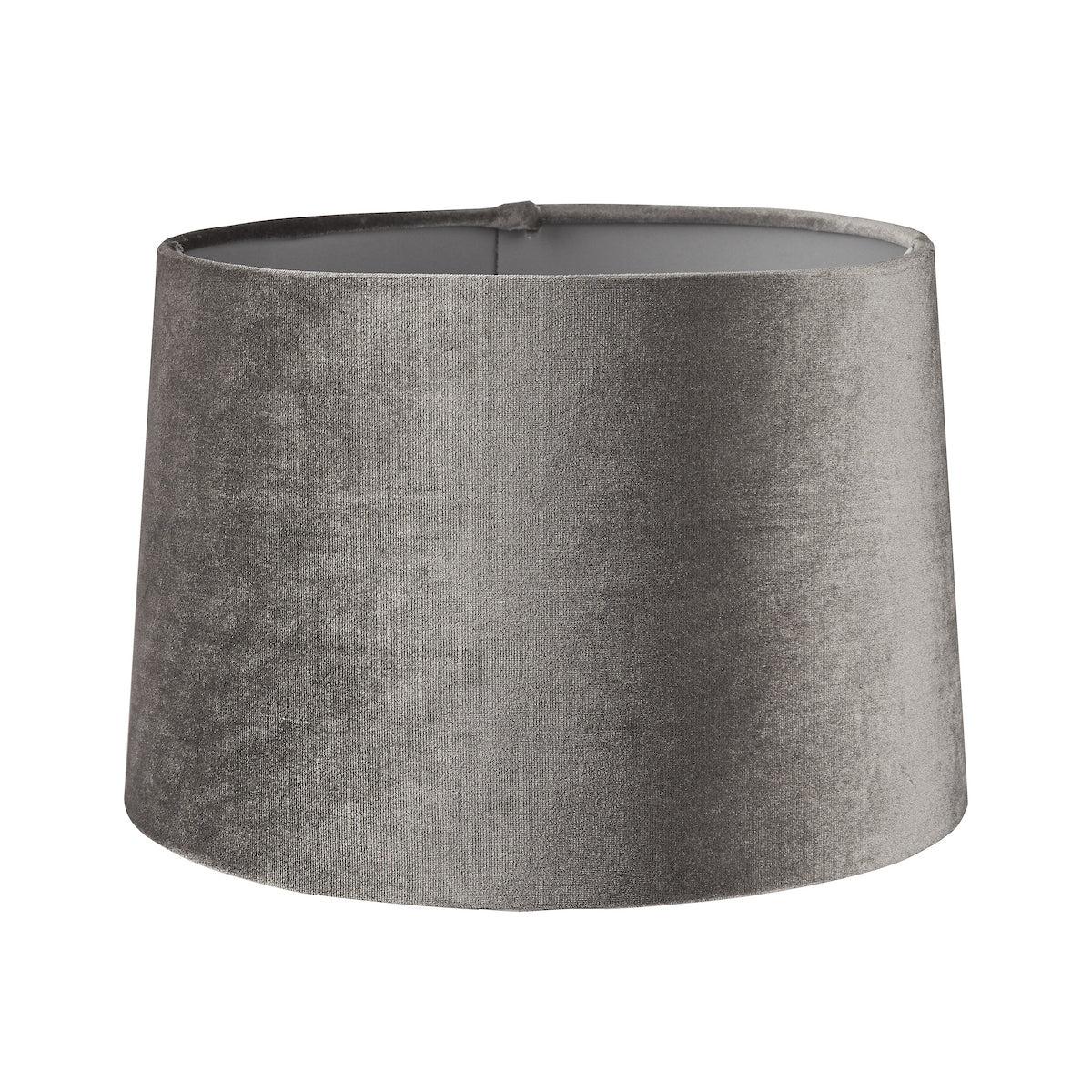 Laura Ashley Velvet Empire Drum Shade Grey 30cm/12 inch