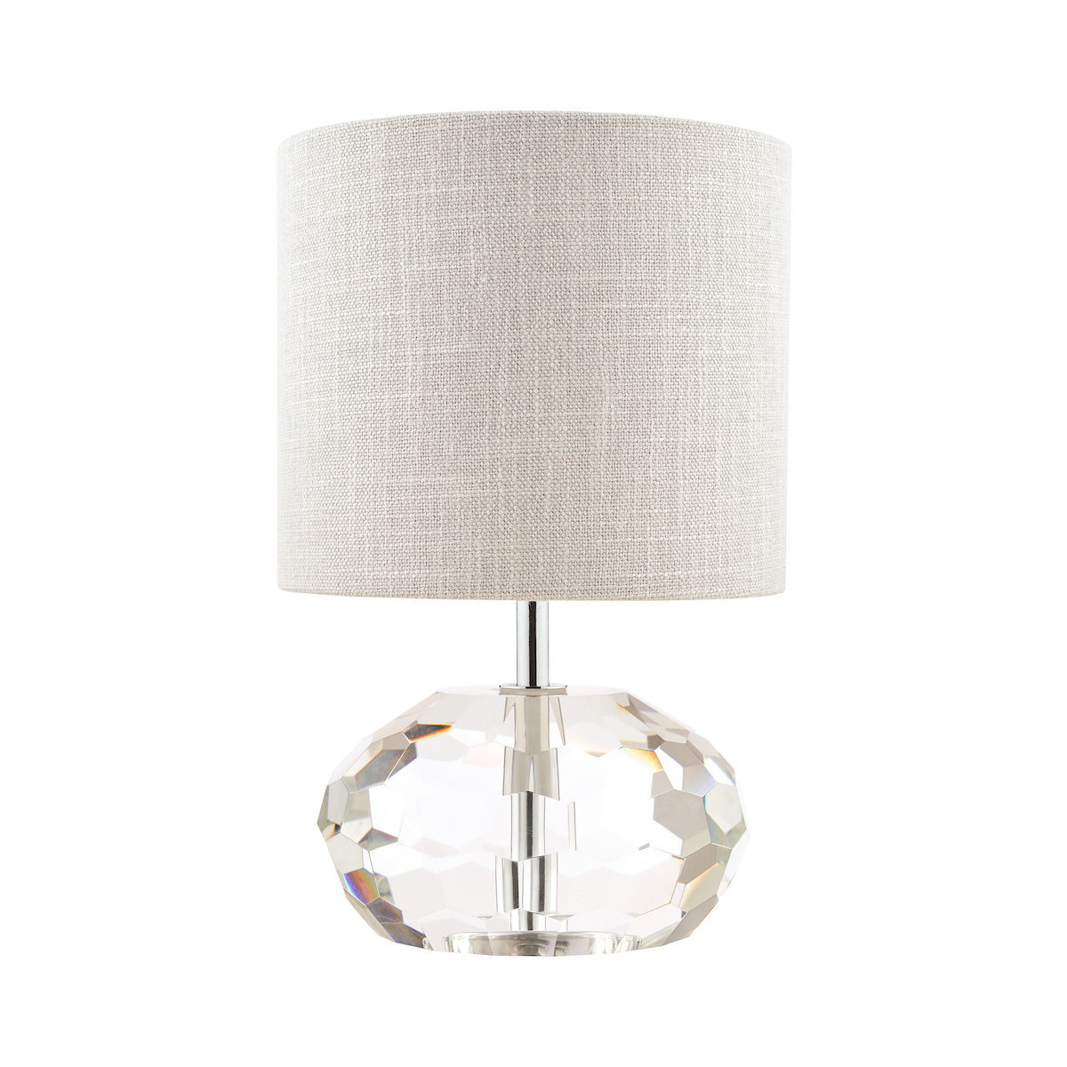 Laura Ashley Ivy Table Lamp Faceted Crystal Glass With Shade
