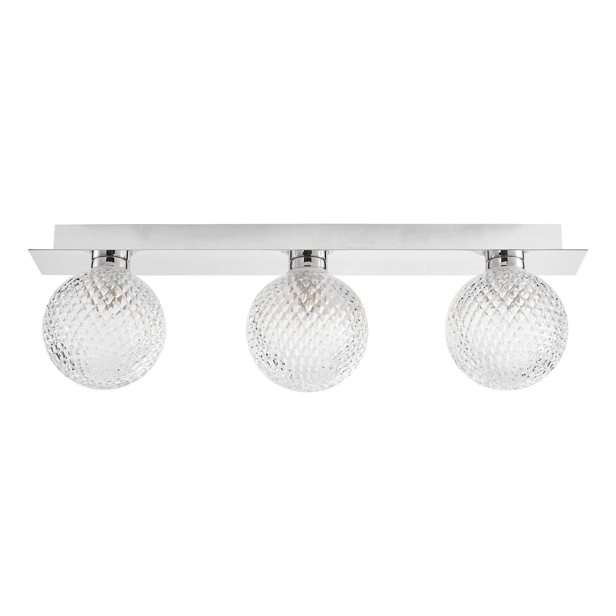 Bathroom 3 Light Wall Polished Chrome