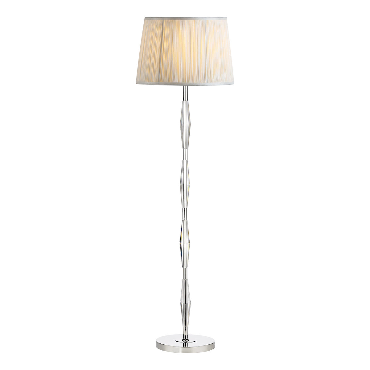 Laura Ashley Blake Floor Lamp Polished Chrome Crystal Base Only