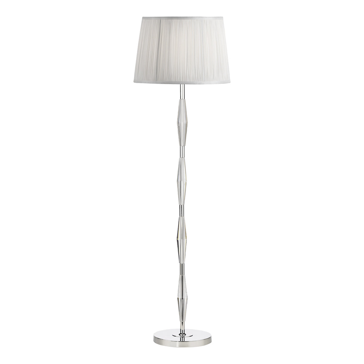 Laura Ashley Blake Floor Lamp Polished Chrome Crystal Base Only