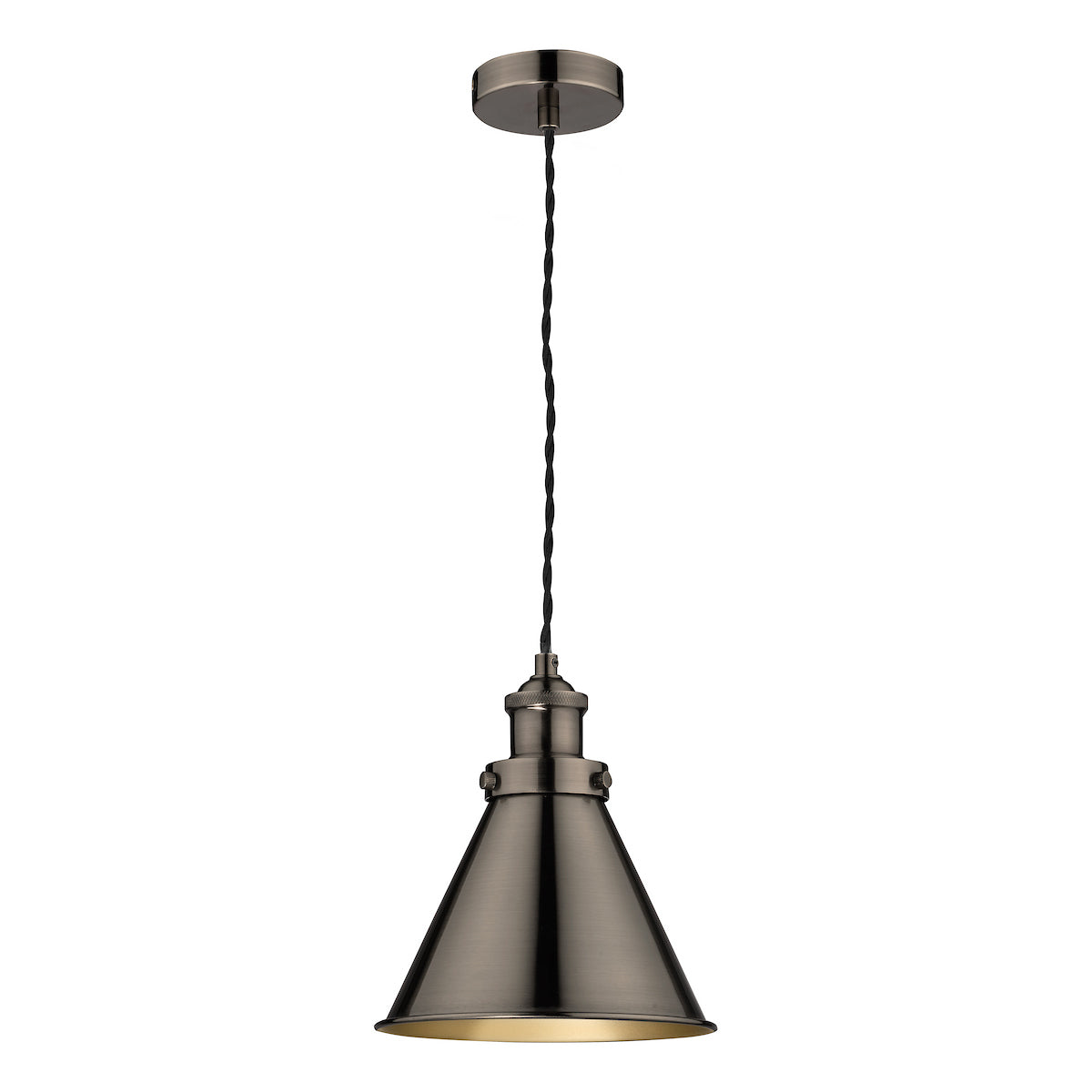 Laura Ashley Rufus Pendant Industrial Nickel