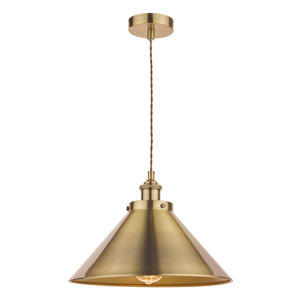 Laura Ashley Rufus Pendant Antique Brass