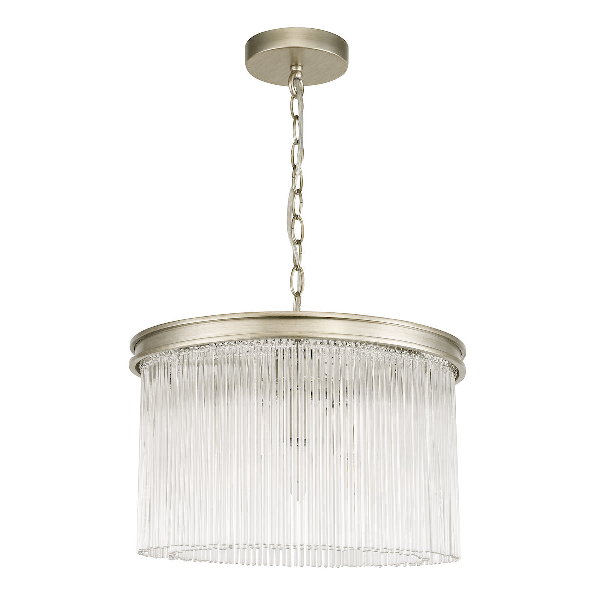 Laura Ashley Manon 3lt Pendant Champagne Clear Glass
