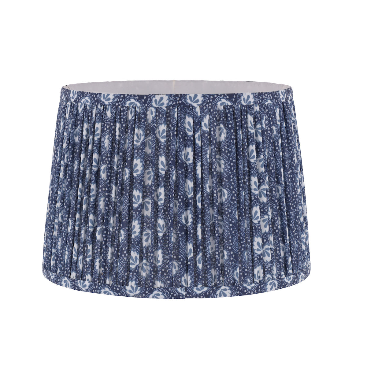 Laura Ashley Calcot Pleated Tapered Drum Shade Blue 30.5cm/12 Inch